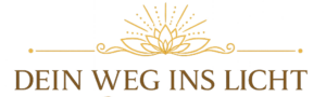Logo Dein Weg ins Licht – spirituelle Lebensberatung, Medium und Engel-Orakel mit goldener Lotusblüte