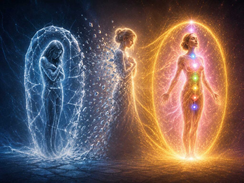 Energetische Transformation von inneren Blockaden hin zu strahlender Aura mit Chakren – Einzelsitzung bei Dein Weg ins Licht